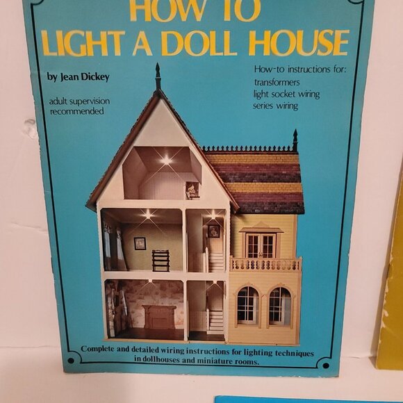 1970s Minitaures Instruction Booklets Dollhouse Decoup Light Flower Construction - Picture 7 of 16
